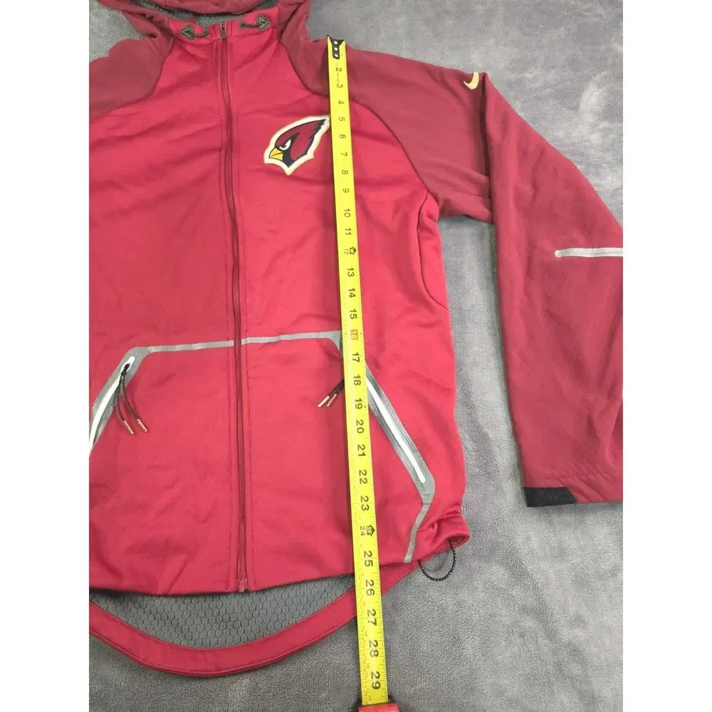 Nike NFL Arizona Cardinals Therma-Fit Men's Size S OnField Hoodie Red Full-Zip